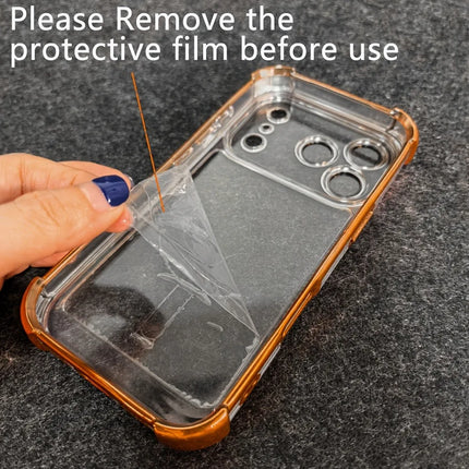 Luxury Shockproof Plating Phone Case For iPhone 17 15 16 Pro Max 17Pro Soft Silicone Clear Cases For iPhone 14 13 Pro Max Cover