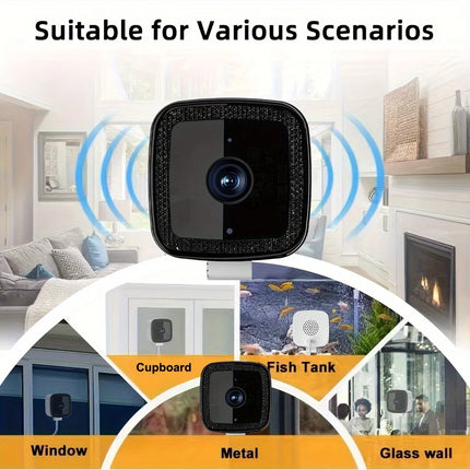 1080P WiFi Window Camera Full Color Night Vision Two-Way Audio Through Window Indoor Home Security Baby Monitor Camera