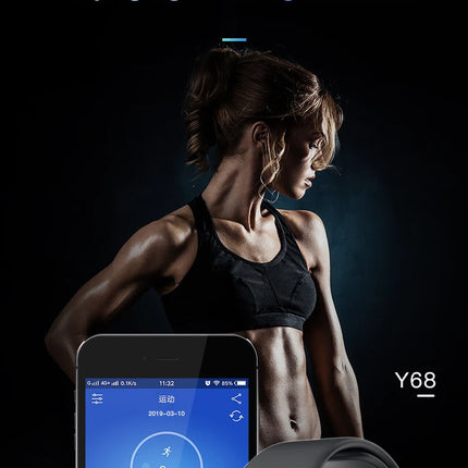 Sports Smartwatch Women Bracelet Men Smart Watch Connected Music Control Player Fitness Step Sleep Monitor Y68 D20 Alarm Clock