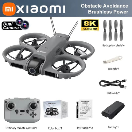 Xiaomi Z906 Drone With 4.3-inch Large Screen 8K HD Aerial Photography Intelligent Obstacle Avoidance Remote Control Drone