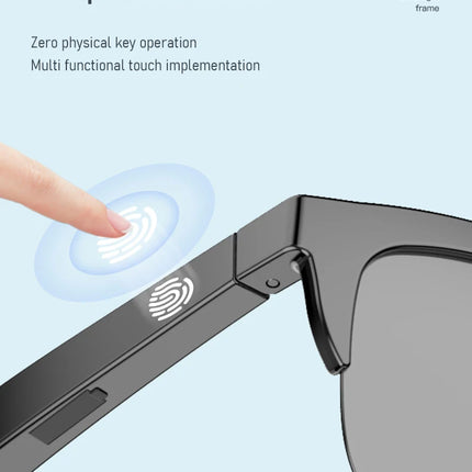 Smart Bluetooth V5.3 Sunglasses Glasses Call Outdoor Sports Headphones HIFI Black Technology Anti-touch UV For Men And Women