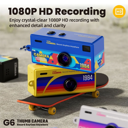 Portable Thumb Digital Camera 1080P HD Mini Camera Charmera Recording Video Cameras Wearable Keychain Recorder Gift Blind Boxes