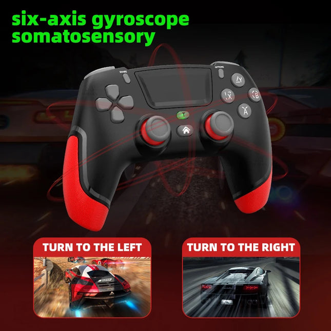 Wireless Gaming Gamepad with Six Axis Gyroscope For PS4 PS3 Controller Dual Vibration Joystick For Switch1 Android Mobile