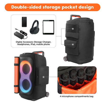 Speaker Carry Cover Waterproof Portable Speaker Dust Case Wear Resist Party Speaker Dust Cover for  PARTYBOX 520 Storage Bag