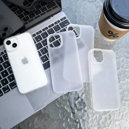 Soft TPU Matte Phone Case for iPhone 17 Pro Max Cases iPhone 18 Pro Max 11 13 15 12 16 14 Plus Air 12 Mini Transparent Cover