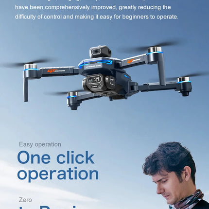 New GT8 Drone 8K Professional HD Dual Cameras Screen Remote 5G WIFI Brushless Motor Obstacle Avoidance Foldable Quadcopter Toys