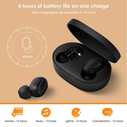Xiaomi Airdots 2 Wireless Earphones Bluetooth Headset Wireless Earbuds Noise Cancelling Earphones with Microphone Headphones