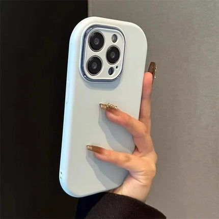Luxury Cute Soft Silicone Candy Color Phone Case For iPhone 11 12 13 14 15 16 17 Pro Max Plus Shockproof Bumper Back Cases Cover
