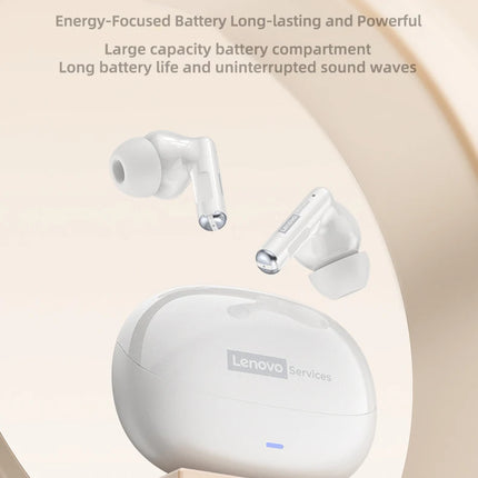 Lenovo Headphones TWS Wireless Bluetooth 6.0 HiFi Sound ENC Call Noise Reduction Earphones Gaming Sports Headset With Mic New