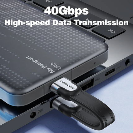40Gbps Thunderbolt 4 USB C Full Function Cable Flat USB 4 Date Cable 0.15m 1m 8K PD 240W Cord for Thunderbolt3 iPhone 15/16 SSD