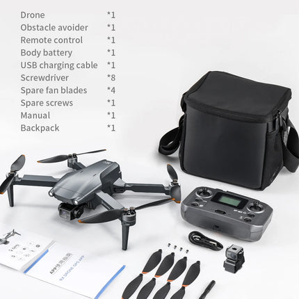 New L600 Pro MAX 4K Professional Drone With 8K HD Camera 3-Axis Gimbal GPS Dron Obstacle Avoidance 5G WIFI FPV RC Quadcopter Toy