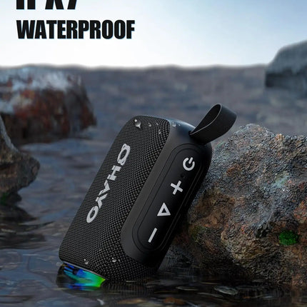Ohayo S5 Wireless Portable Speaker Bluetooth 5.3,10W Loud Deep Bass Sound, IP67 Waterproof Bike Speaker with 12Hrs Playtime Mic
