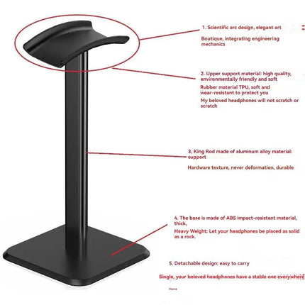 Universal Headphone Holder Rack Space Saving Headset Stand Rack Desktop Organizer Portable Earphones Bracket For Gaming Earphone