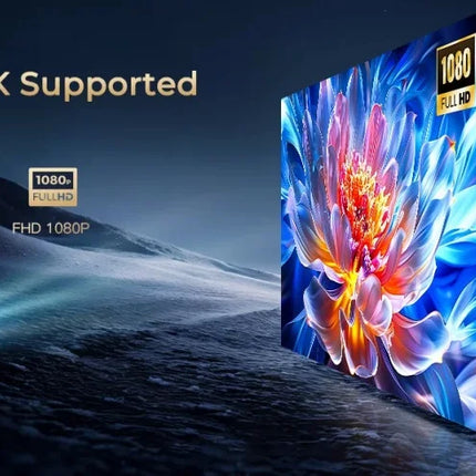DITONG 4K Projector Android Native 1080P 600ANSI Portable Auto Focus Video Home Cinema Outdoor HD LED Projetor