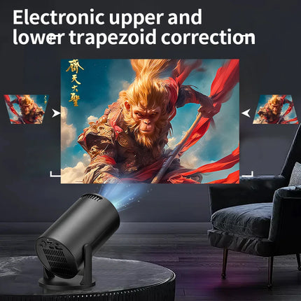 2026 New HY300 Projector with WiFi6 & BT5.0, Portable Beamer 1080P/4K Support Auto Keystone Smart Proyector