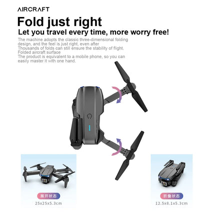 E99Pro HD Professional 4K Aerial Photography Drone Dual Camera WIFI FPV Quadcopter Obstacle Avoidance 40cm Blue Landing Pad Sold
