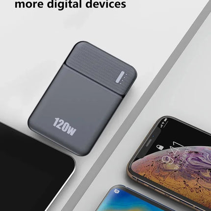 ONEPLUS 120W Power Bank 50000mAhLarge Capacity Fast Charging Digital Display External Battery Portable Charger For iPhone Xiaomi
