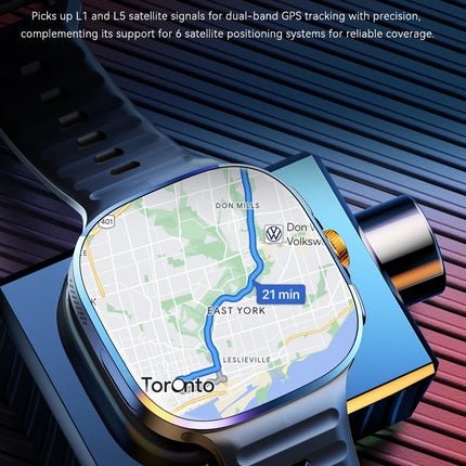 New Smartwatch 2.4“ AMOLED Screen Game 4G/5G LTE Smartwatch 2100mAh Battery Camera Video Call 128GB SIM Card(For Adult, Student)
