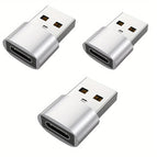 USB 2.0 silvery-3PCS