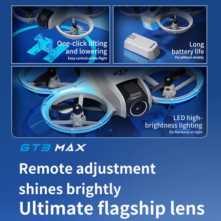 NEW GT3 Mini Drone 4K/8K Professional HD Camera Optical Flow Altitude Hold 5G WiFi FPV Safe Quadcopter Toy Gift For Kid Beginner