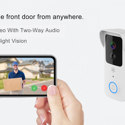5G 2.4G WiFi Video Doorbell 1080P Tuya Smart Outdoor Wireless Intercom Waterproof Wireless Camera Ringing Bell