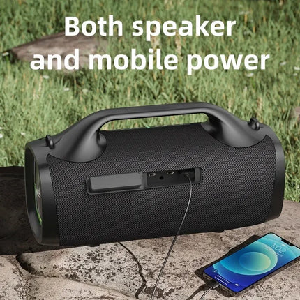 Zealot-S79 Speaker Party Portable Speaker with Bluetooth 5.2, Portable Handle, 24-Hour Playtime, for Party, Camping