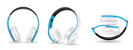 Men Gift Gold Wireless Headphones Bluetooth Earphone Stereo Headset Game with Build-in MIC with Universal for Android and iOS