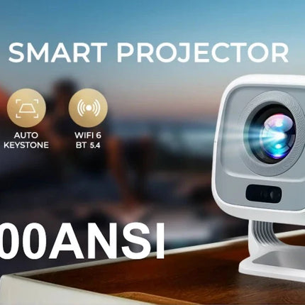 DITONG 4K Projector Android Native 1080P 600ANSI Portable Auto Focus Video Home Cinema Outdoor HD LED Projetor