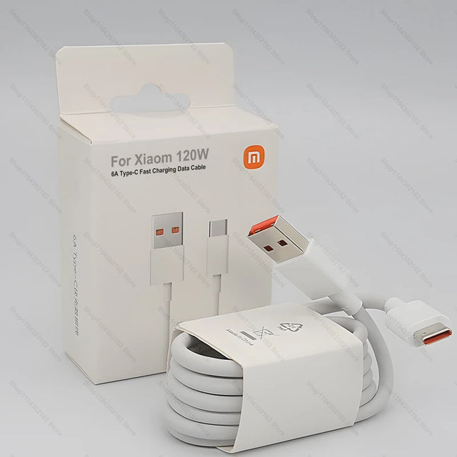 Original For Xiaomi Mi 15 14 13 Ultra 13T Pro 12 Redmi Note 14 K80 Poco 120W 6A USB TYPE C Super Fast Charging Cable Accessories