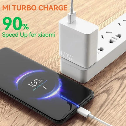 Xiaomi Original Usb Type C Cable 120W 67W Turbo Fast Charger Mi 15 14 13 12T Pro 12 11 Ultra Poco X6 X7 Redmi Note Black Shark 5