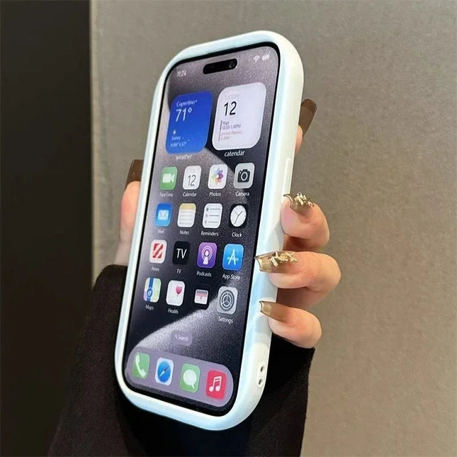 Luxury Cute Soft Silicone Candy Color Phone Case For iPhone 11 12 13 14 15 16 17 Pro Max Plus Shockproof Bumper Back Cases Cover