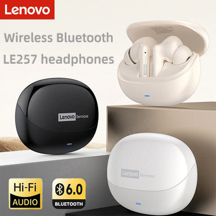 Lenovo Headphones TWS Wireless Bluetooth 6.0 HiFi Sound ENC Call Noise Reduction Earphones Gaming Sports Headset With Mic New