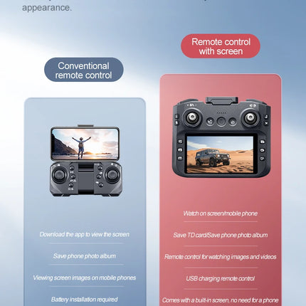 New GT8 Drone 8K Professional HD Dual Cameras Screen Remote 5G WIFI Brushless Motor Obstacle Avoidance Foldable Quadcopter Toys