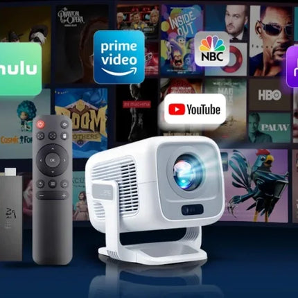 DITONG 4K Projector Android Native 1080P 600ANSI Portable Auto Focus Video Home Cinema Outdoor HD LED Projetor