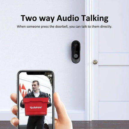 Tuya WIFI Camera Doorbell HD Video Intercom Outdoor Wireless Waterproof Door Bell Security Protection IR Night Vision Smart Home