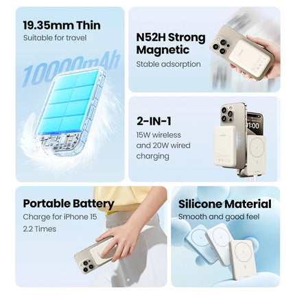 UGREEN PD20W Power Bank Magnetic 10000mAh Portable Wireless Fast Charging PowerBank for Magsafe for iPhone 17 15 Pro Max 16 Pro
