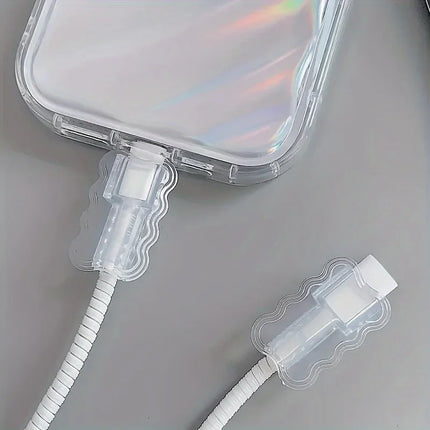 Data Cable Protector Sleeves,Anti-Breakage Cord Saver,Mobile Phone Accessory,Flexible Cord Management for School and Home