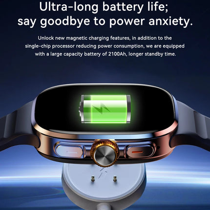 New Smartwatch 2.4“ AMOLED Screen Game 4G/5G LTE Smartwatch 2100mAh Battery Camera Video Call 128GB SIM Card(For Adult, Student)