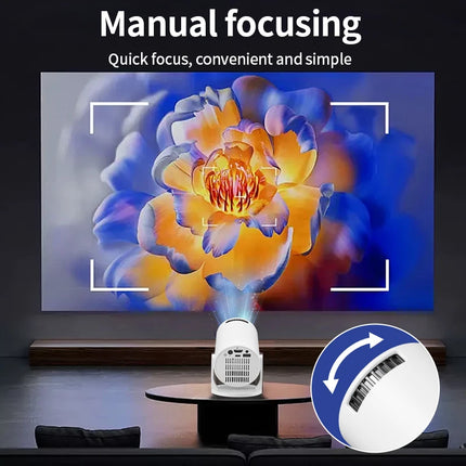 2026 New HY300 Projector with WiFi6 & BT5.0, Portable Beamer 1080P/4K Support Auto Keystone Smart Proyector