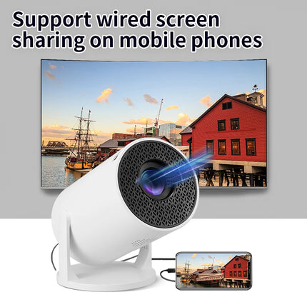 2026 New HY300 Projector with WiFi6 & BT5.0, Portable Beamer 1080P/4K Support Auto Keystone Smart Proyector