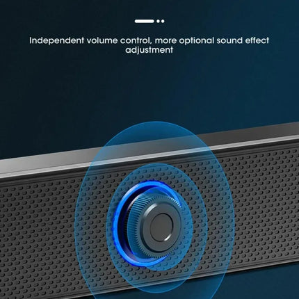 Wireless Bluetooth and PC Soundbar Wired Speaker USB Powered Soundbar for TV Pc Laptop Gaming Home Theater Surround Audio System