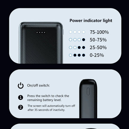 20000mAh Power Bank 5V 2A Charger fast charging For Heated Vest Jacket Heating Blanket Dedicated Portable Heating Equipment 2026