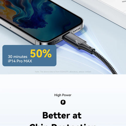Essager USB C Cable For iPhone 14 13 12 11 Pro Max 8 Plus 20W Fast Charging Cable Type C To Lighting Date Wire For iPad Macbook