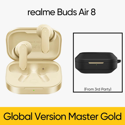 Global Version realme Buds Air 8 55dB Ultra Depth Noise Cancellation True Wireless Earphone Bluetooth 5.4 Earbuds LHDC 5.0 IP55