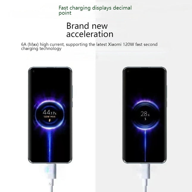 Original For Xiaomi Mi 15 14 13 Ultra 13T Pro 12 Redmi Note 14 K80 Poco 120W 6A USB TYPE C Super Fast Charging Cable Accessories