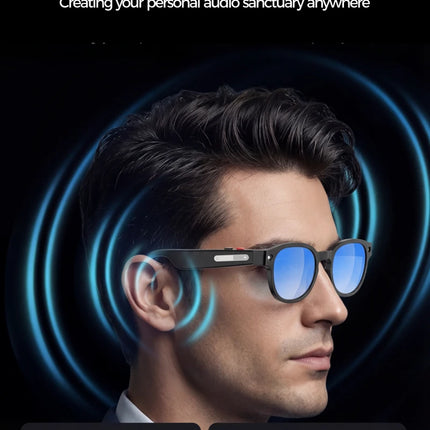 2026 New AI Smart Glasses AI Translation 8MP HD Camera 4K Shooting Image Bluetooth Call Recording Music Smart Sunglasses