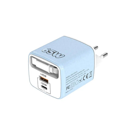 65W 3 In 1 Charger With Built-in Retractable Cable Fast Charging PD Charger With USB C Cable For IPhone
