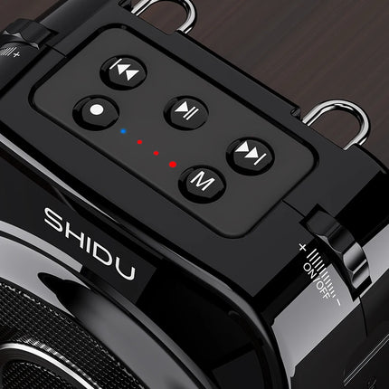 SHIDU S93 Wireless Portable Bluetooth Speaker Teacher Special High-Power Outdoor Tour Guide Shouting Explanation Loudspeaker