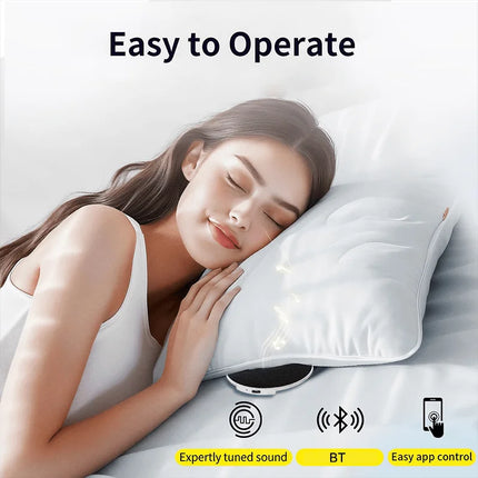 Sleep Pillow Speaker Pillow Speaker with White Noise Timer Sleep Aid with Private Sleep Under Pillow Speaker for Peaceful Nights