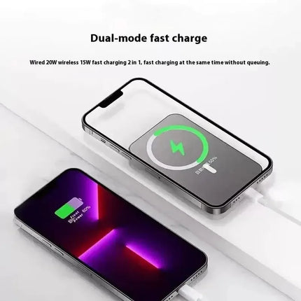 Magnetic Power Bank 20000mAh Magnetic Wireless Phone Charger External Battery PowerBanks Fast Charging For iPhone 17